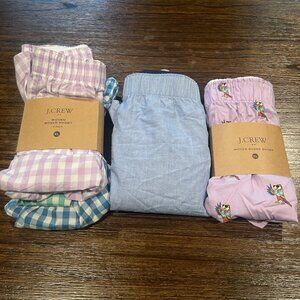 NEW Set of 5 J.Crew Factory Men's XL Woven Boxer Shorts